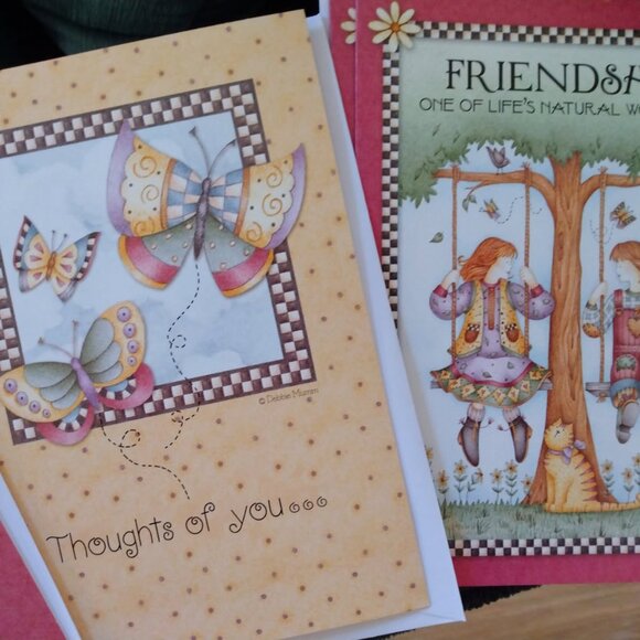 BN Debbie Mumm Friendship Thinking of You cards set of 6 - Picture 1 of 3